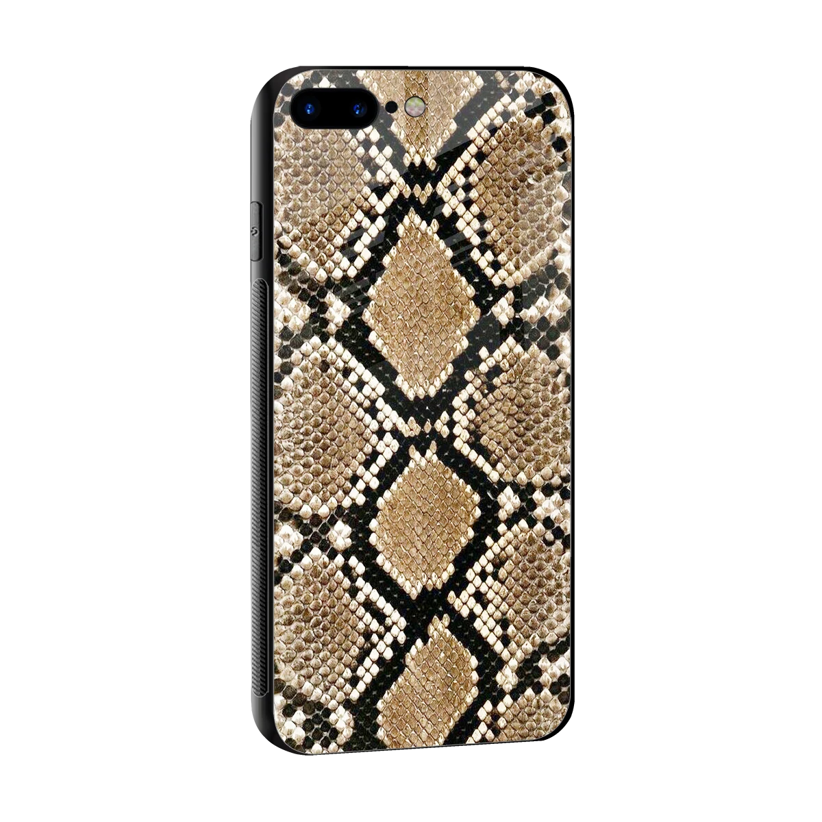 Scaly Chic sleek iphone 8 plus cover with tempered glass back and TPU edges