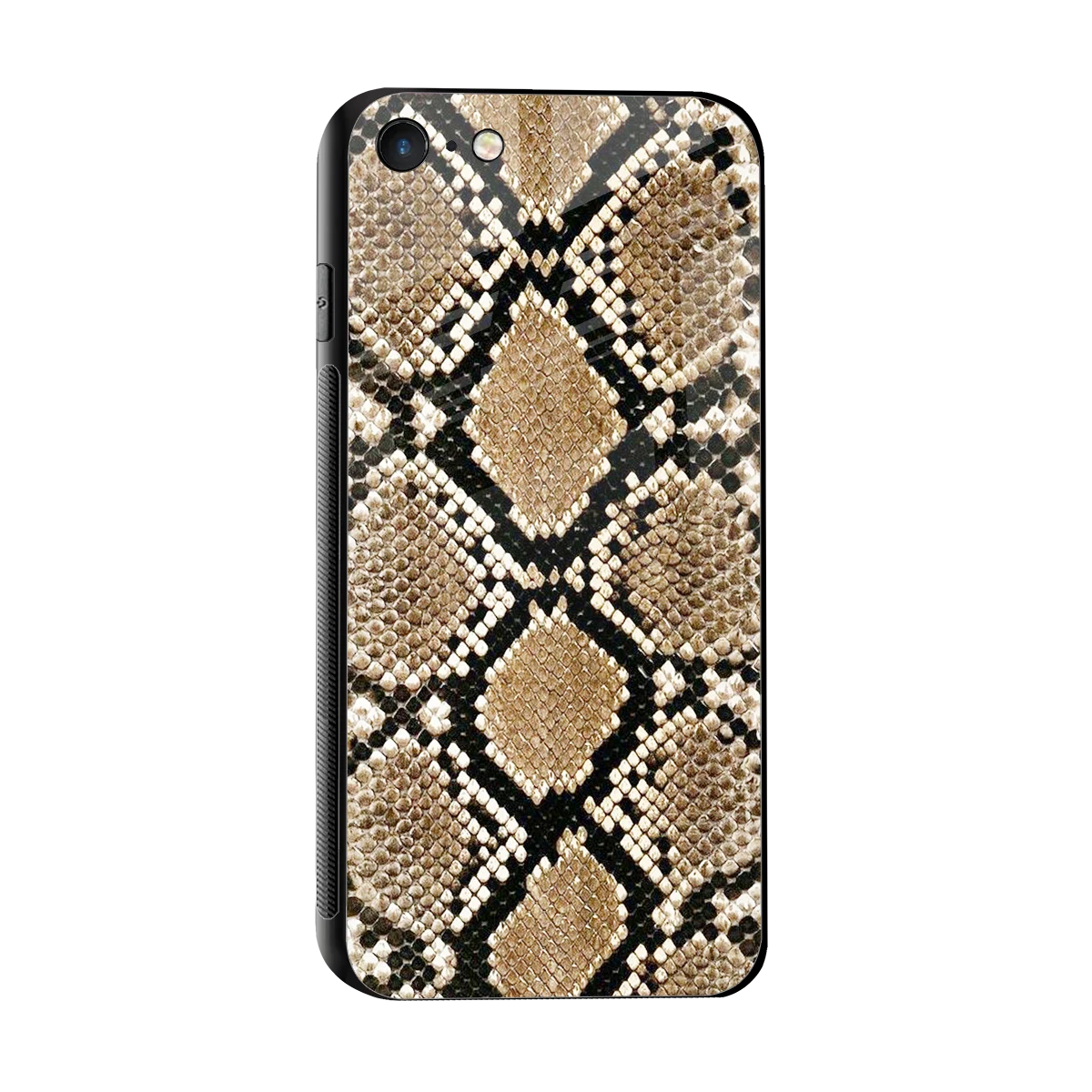 Scaly Chic sleek iphone 7 cover with tempered glass back and TPU edges