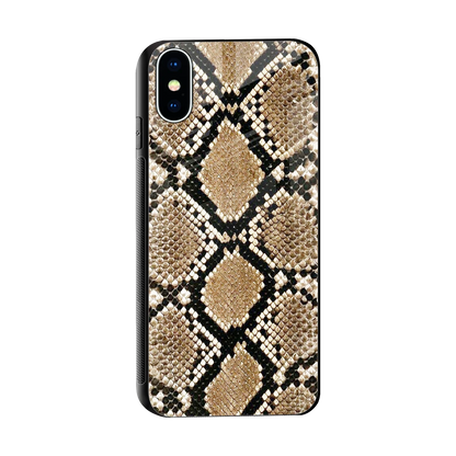 Scaly Chic sleek iphone x cover with tempered glass back and TPU edges