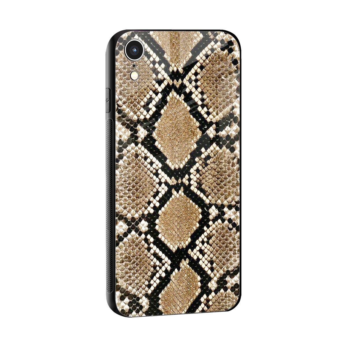 Scaly Chic sleek iphone xr cover with tempered glass back and TPU edges