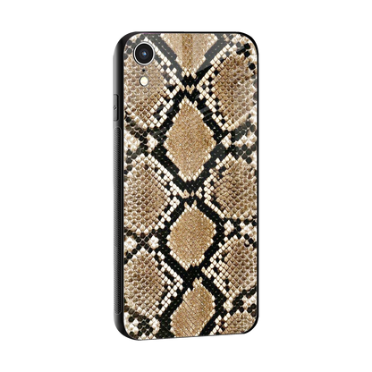 Scaly Chic sleek iphone xr cover with tempered glass back and TPU edges
