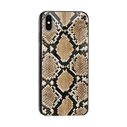Scaly Chic sleek iphone xs max cover with tempered glass back and TPU edges