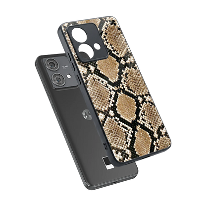Scaly Chic sleek motorola edge 40 neo 5g cover with tempered glass back and TPU edges