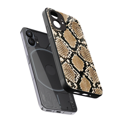 Scaly Chic sleek nothing phone 1 cover with tempered glass back and TPU edges