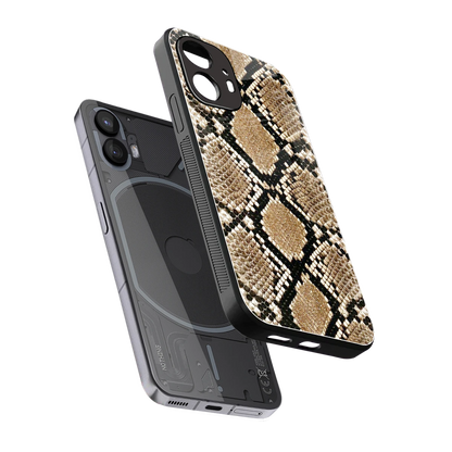 Scaly Chic sleek nothing phone 2 cover with tempered glass back and TPU edges
