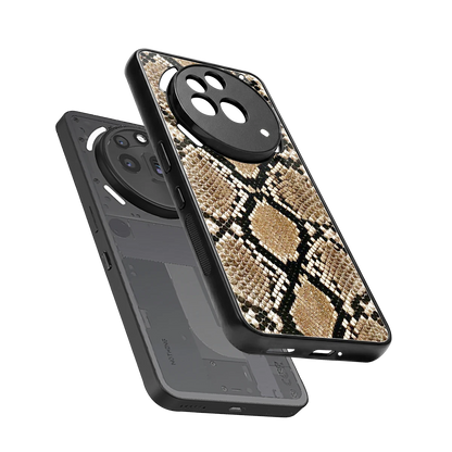 Scaly Chic sleek nothing phone 3a pro cover with tempered glass back and TPU edges