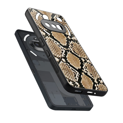 Scaly Chic sleek nothing phone 3a cover with tempered glass back and TPU edges