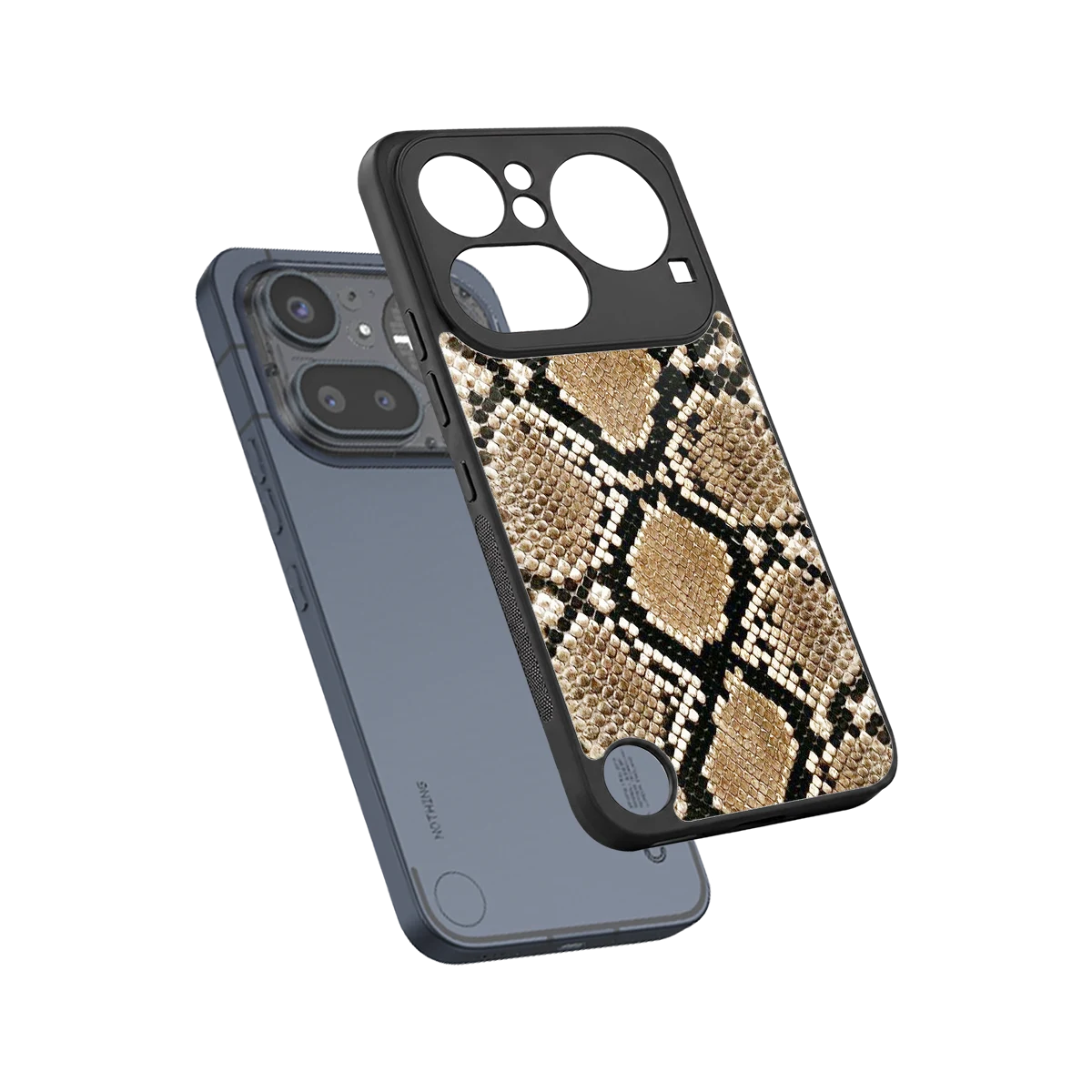 Scaly Chic sleek nothing phone 4a pro cover with tempered glass back and TPU edges