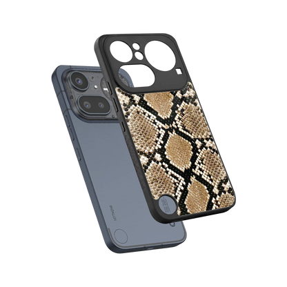 Scaly Chic sleek nothing phone 4a pro cover with tempered glass back and TPU edges