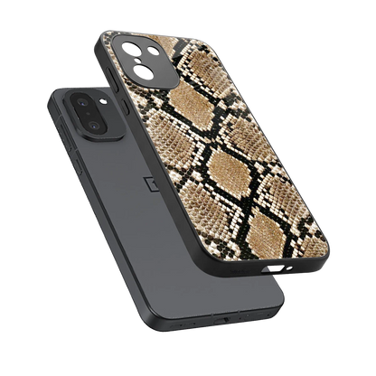 Scaly Chic sleek oneplus 15r cover with tempered glass back and TPU edges
