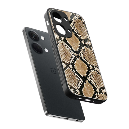 Scaly Chic sleek oneplus nord 3 cover with tempered glass back and TPU edges
