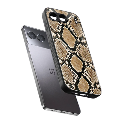 Scaly Chic sleek oneplus nord 4 cover with tempered glass back and TPU edges