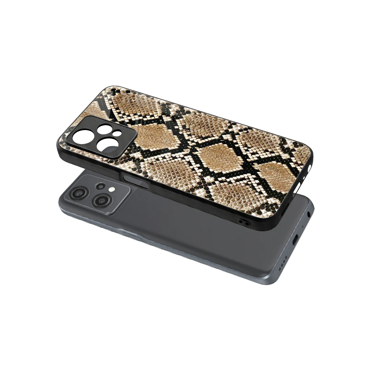Scaly Chic sleek oneplus nord ce 2 lite cover with tempered glass back and TPU edges