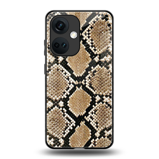 Scaly Chic back phone cover | glass case for oneplus nord ce 3