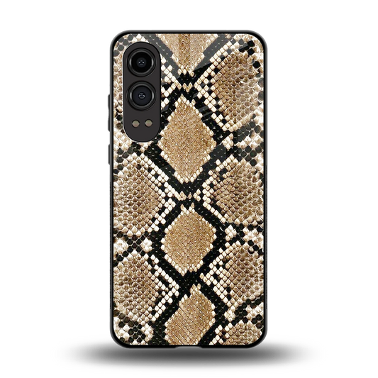 Scaly Chic back phone cover | glass case for oneplus nord ce 4 lite