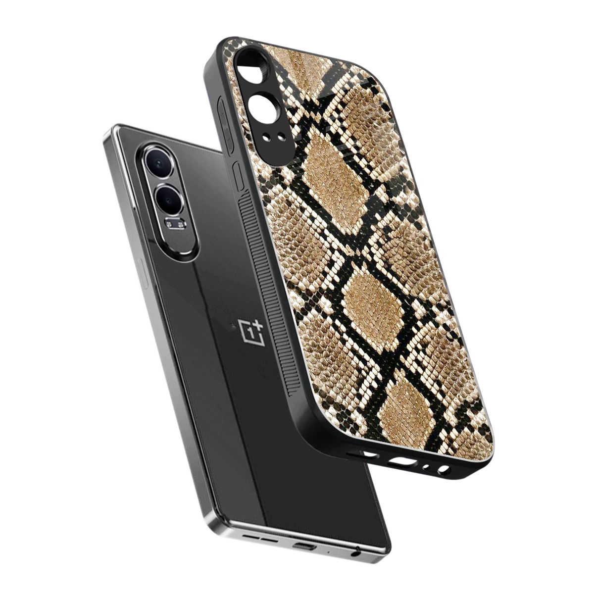 Scaly Chic sleek oneplus nord ce 4 lite cover with tempered glass back and TPU edges