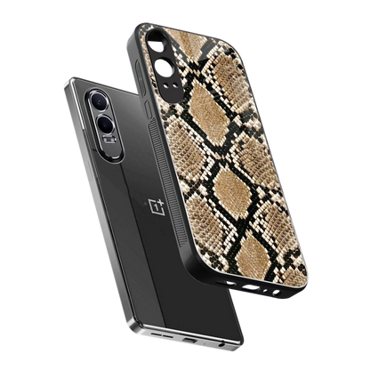 Scaly Chic sleek oneplus nord ce 4 lite cover with tempered glass back and TPU edges