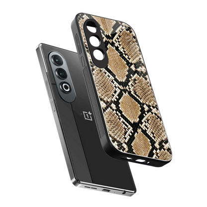 Scaly Chic sleek oneplus nord ce 4 cover with tempered glass back and TPU edges