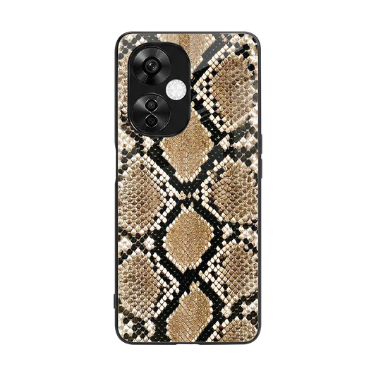 Scaly Chic back phone cover | glass case for oneplus nord ce 3 lite