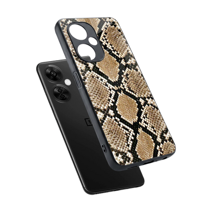 Scaly Chic sleek oneplus nord ce 3 lite cover with tempered glass back and TPU edges