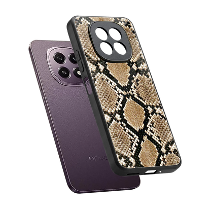 Scaly Chic sleek oppo f29 5g cover with tempered glass back and TPU edges