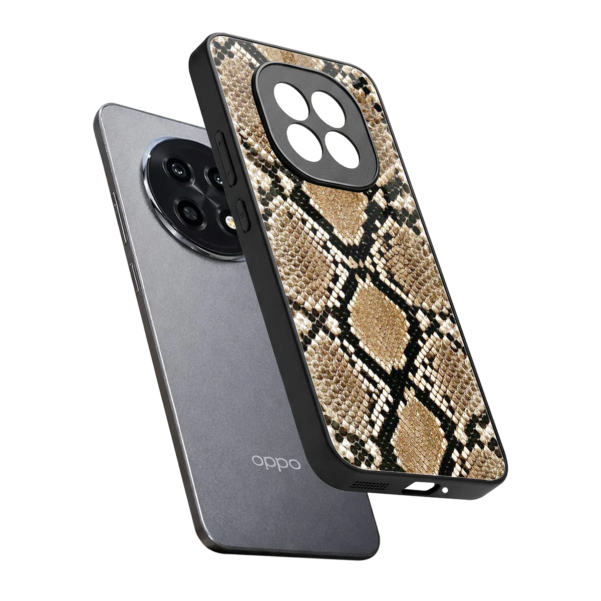 Scaly Chic sleek oppo f29 pro 5g cover with tempered glass back and TPU edges