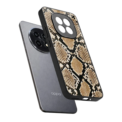 Scaly Chic sleek oppo f29 pro 5g cover with tempered glass back and TPU edges