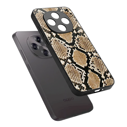 Scaly Chic sleek oppo f31 pro 5g cover with tempered glass back and TPU edges
