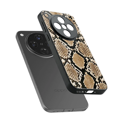 Scaly Chic sleek oppo find x8 cover with tempered glass back and TPU edges