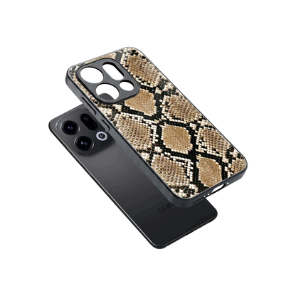 Scaly Chic sleek oppo find x9 cover with tempered glass back and TPU edges