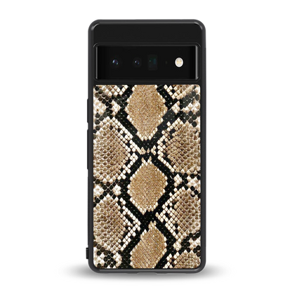 Scaly Chic back phone cover | glass case for google pixel 6 pro