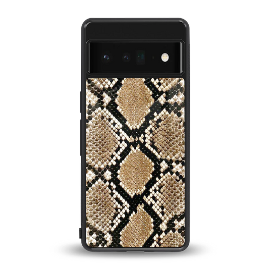 Scaly Chic back phone cover | glass case for google pixel 6 pro