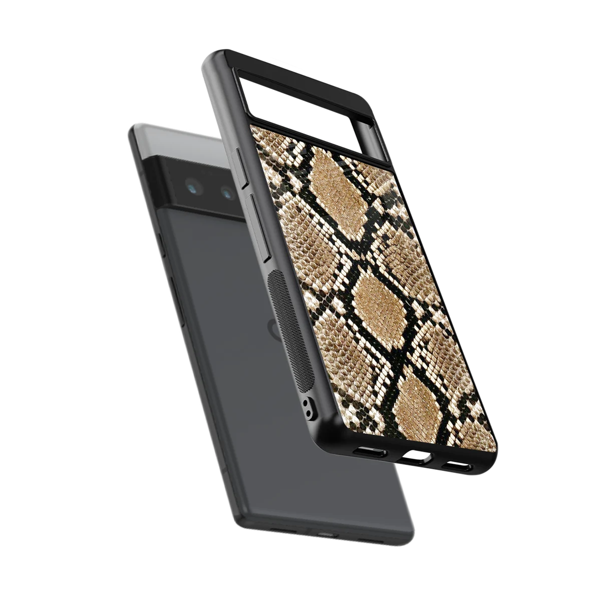 Scaly Chic sleek google pixel 6 pro cover with tempered glass back and TPU edges