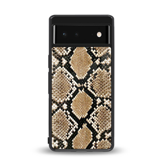 Scaly Chic back phone cover | glass case for google pixel 6a