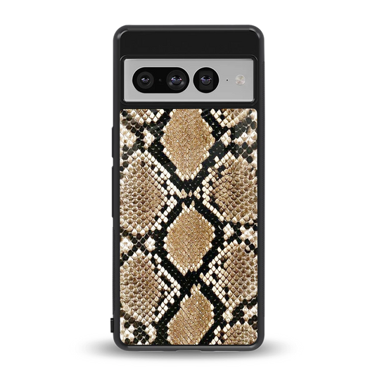 Scaly Chic back phone cover | glass case for google pixel 7 pro
