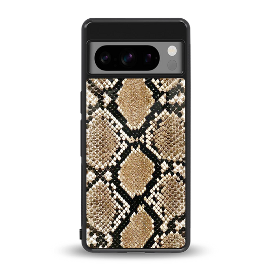 Scaly Chic back phone cover | glass case for google pixel 8 pro