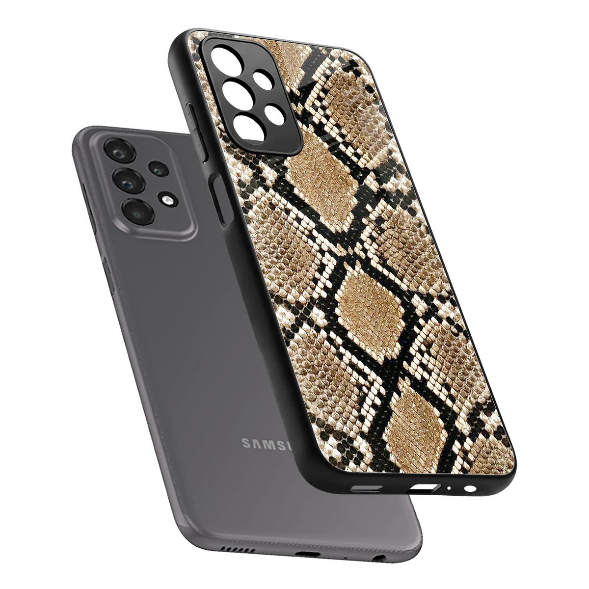 Scaly Chic sleek samsung galaxy a23 cover with tempered glass back and TPU edges