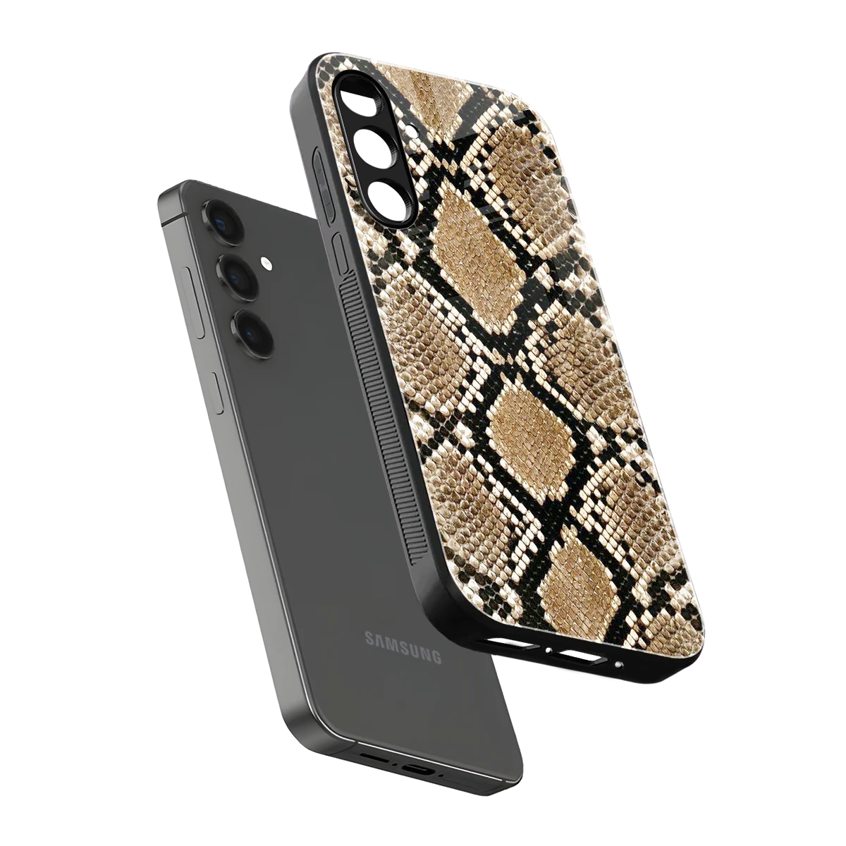 Scaly Chic sleek samsung galaxy m34 5g cover with tempered glass back and TPU edges
