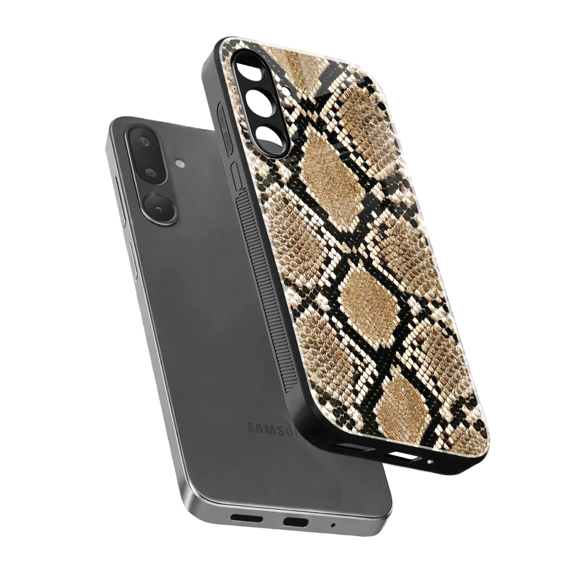 Scaly Chic sleek samsung galaxy m36 5g cover with tempered glass back and TPU edges