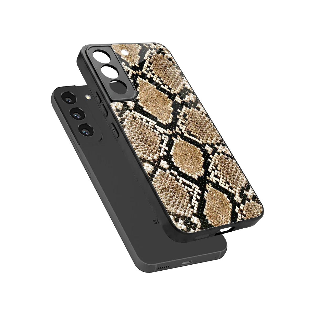 Scaly Chic sleek samsung galaxy s22 cover with tempered glass back and TPU edges