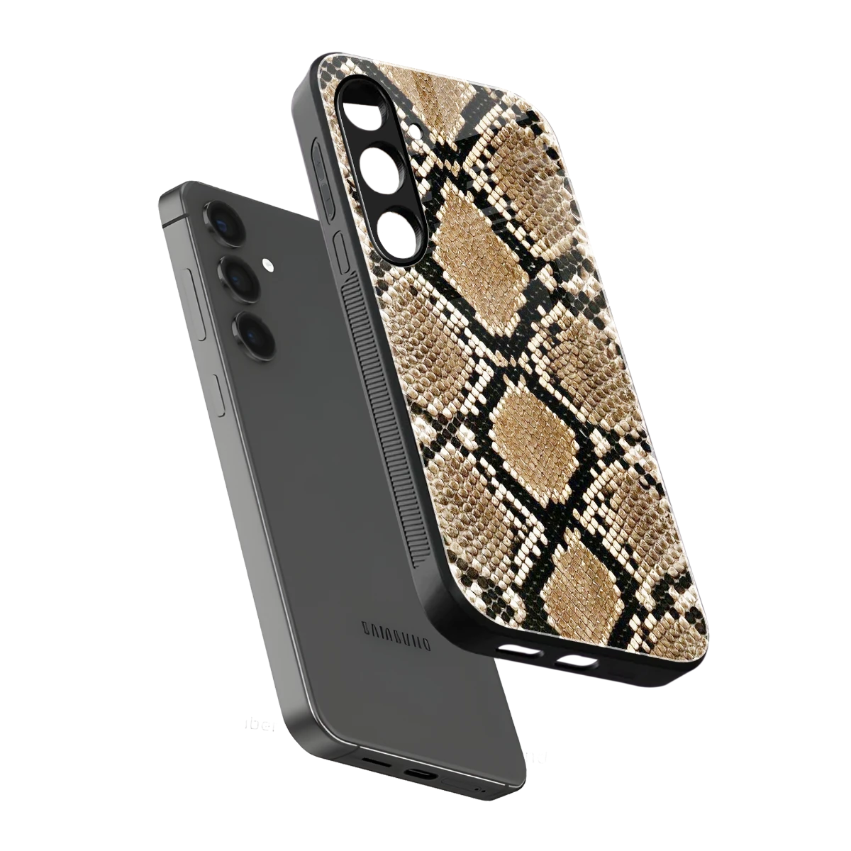 Scaly Chic sleek samsung galaxy s24 cover with tempered glass back and TPU edges