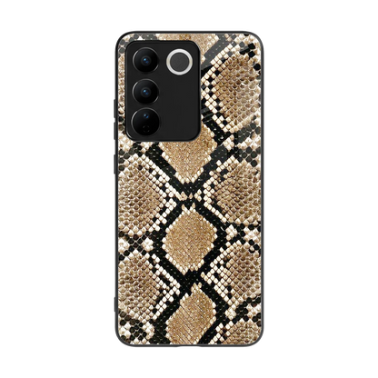 Scaly Chic back phone cover | glass case for vivo v27 5g