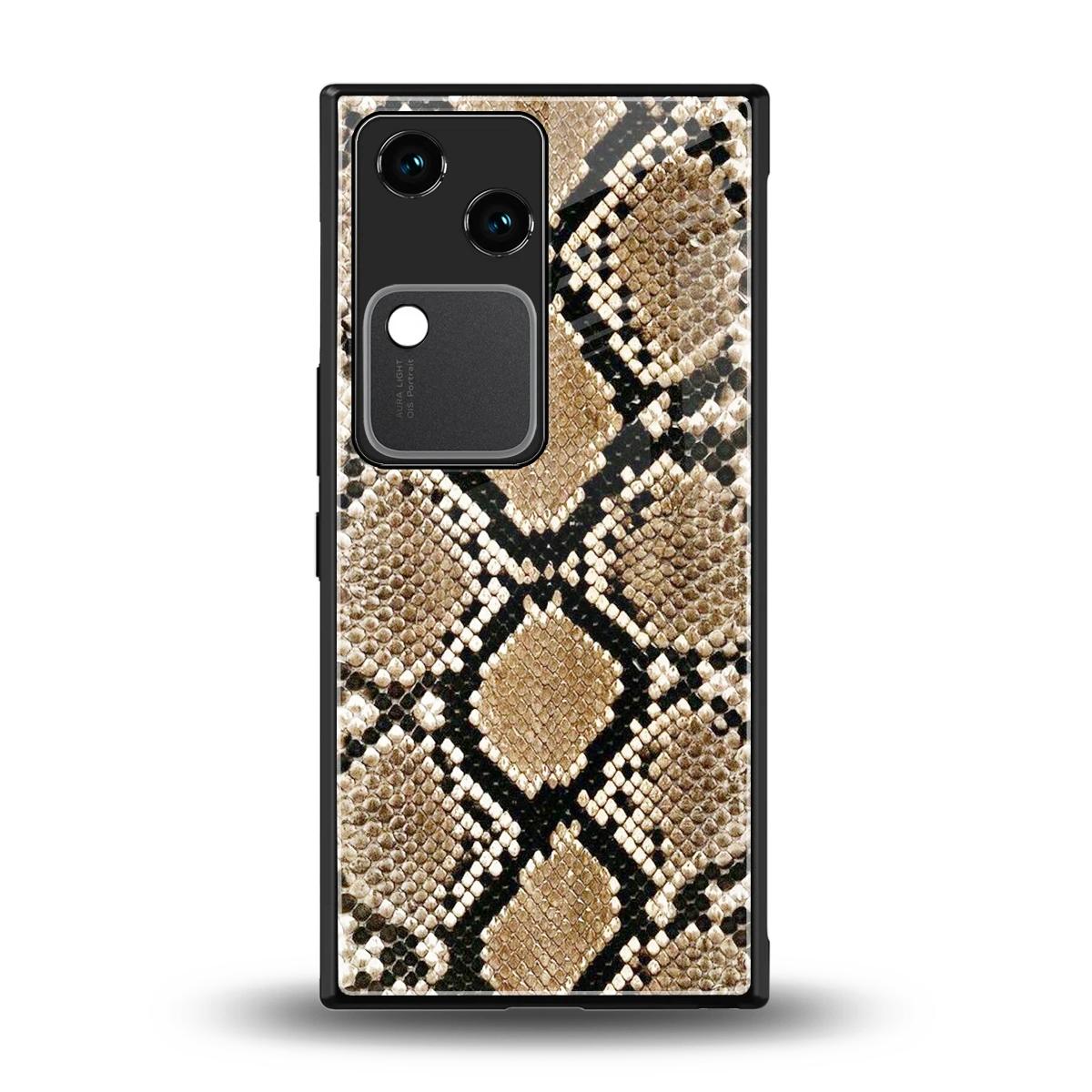 Scaly Chic back phone cover | glass case for vivo v30