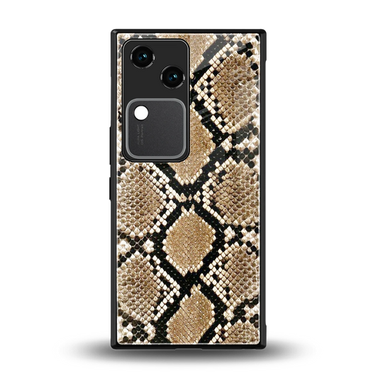 Scaly Chic back phone cover | glass case for vivo v30