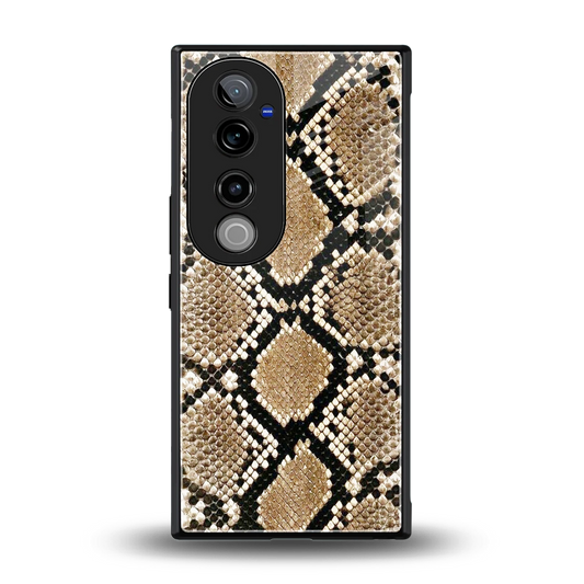 Scaly Chic back phone cover | glass case for vivo v40 pro