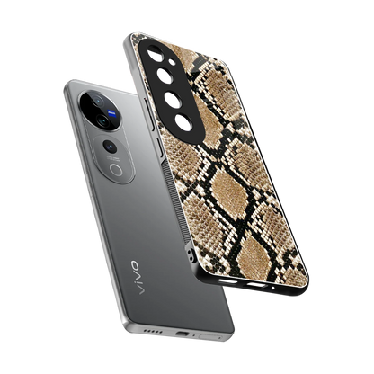 Scaly Chic sleek vivo v40 pro cover with tempered glass back and TPU edges