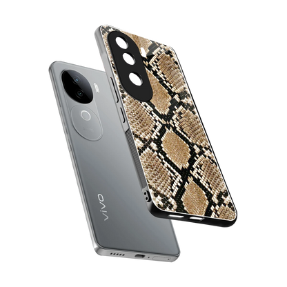 Scaly Chic sleek vivo v40e cover with tempered glass back and TPU edges