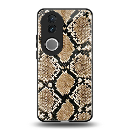 Scaly Chic back phone cover | glass case for vivo v50