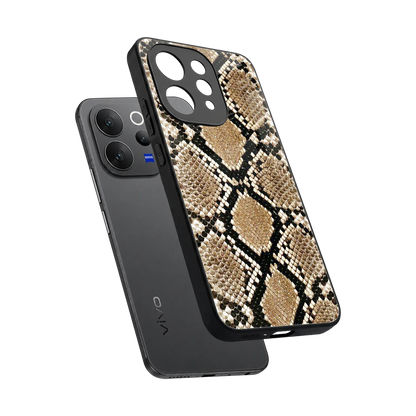 Scaly Chic sleek vivo v70 cover with tempered glass back and TPU edges