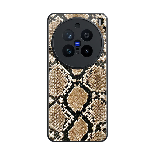 Scaly Chic back phone cover | glass case for vivo x200 pro